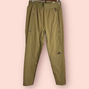 Men’s adidas D4T Cord Pants Olive Green Small New Slim Fit Sweatpants Workout